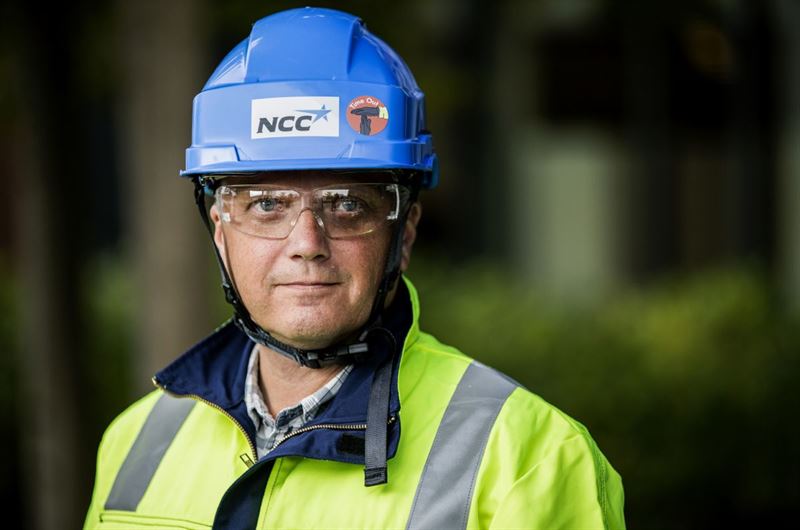 Lars-Gunnar Larsson, chef för Hälsa och säkerhet på NCC. Foto: NCC.