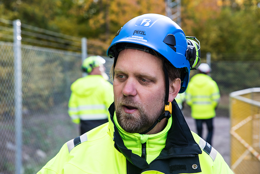 – Byggbranschens säkerhetsparks idé är att skapa en branschneutral arena inom hälsa och säkerhet. Fokus ska ligga på tillämpat lärande där forskningsresultat ska omsättas till praktiska kunskaper och säkrare beteenden, säger Björne Karlsson, verksamhetsledare på Byggbranschens Säkerhetspark. Foto: Per Eriksson