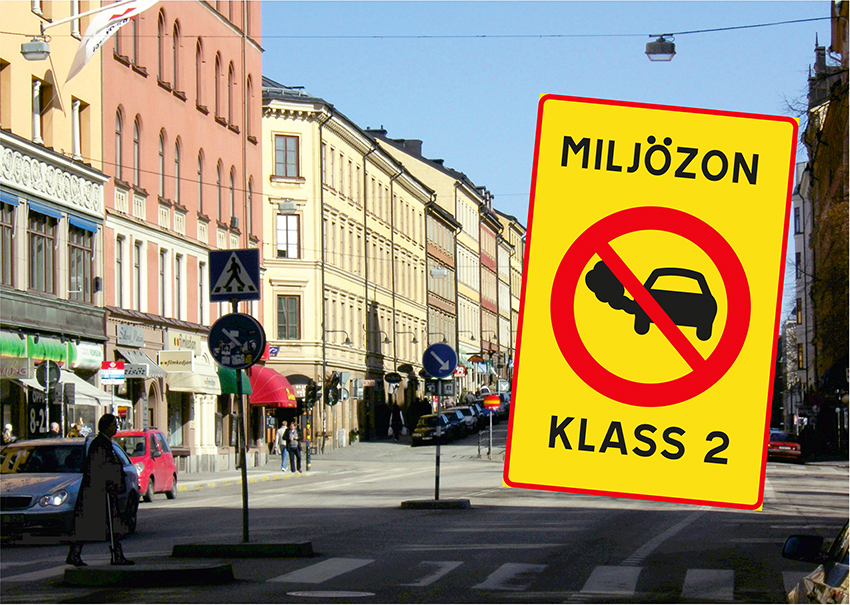 Miljözon klass 2 införs på Hornsgatan i Stockholm från och med den 15 januari. Införandet av miljözonen innebär att endast vissa typer av fordon får köra på Hornsgatan.