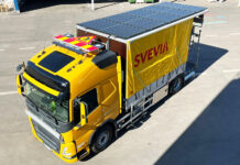 Solceller på Svevias linjemålare