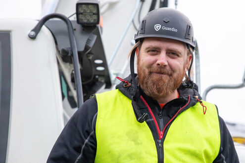 Christoffer Furubom, vd på Oddjob AB i Söderhamn.