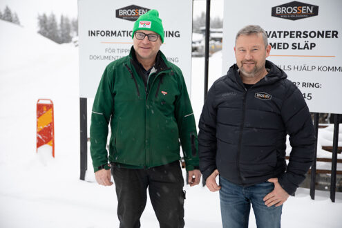 Peter Lissbackas, vd på DL-Maskin och Per-Erik Gustafsson, vd på Brossen.