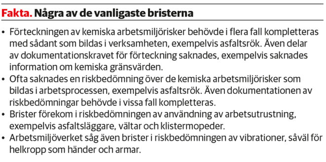 faktaruta_asfaltläggare_arbetsmiljö