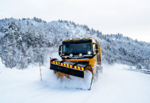 Nu testas högre hastighet på plogbilen