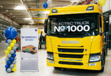 Scanias elfordon nummer 1000 producerat